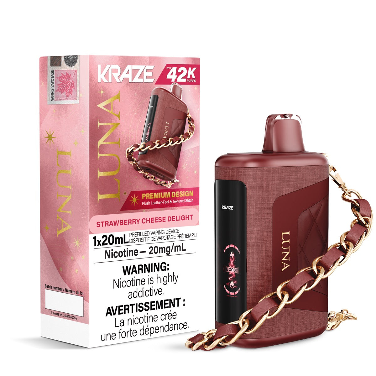 Kraze Luna 42K - Strawberry Cheese Delight (Provincial Tax)