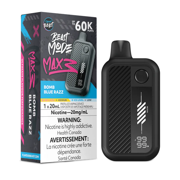 Flavour beast 60k bomb blue razz