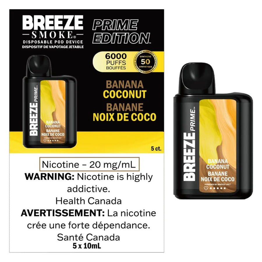 Breeze Prime S50 6000 - Banana Coconut **