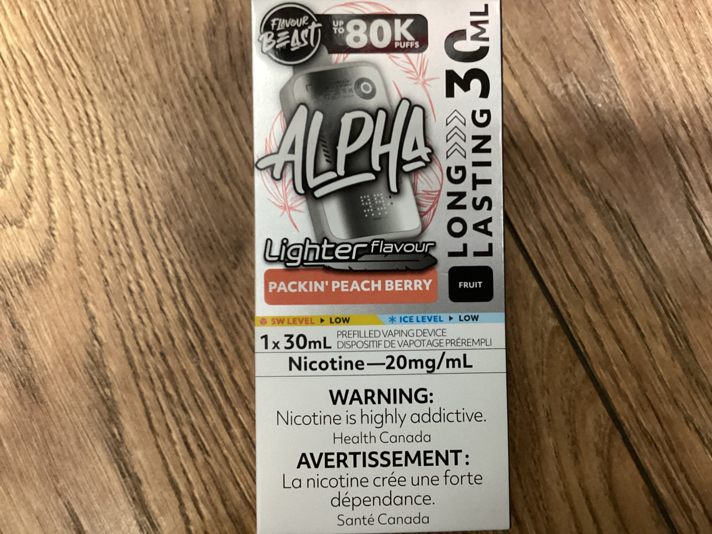 Flavour beast 80k Lighter Flavour Packin peach berry