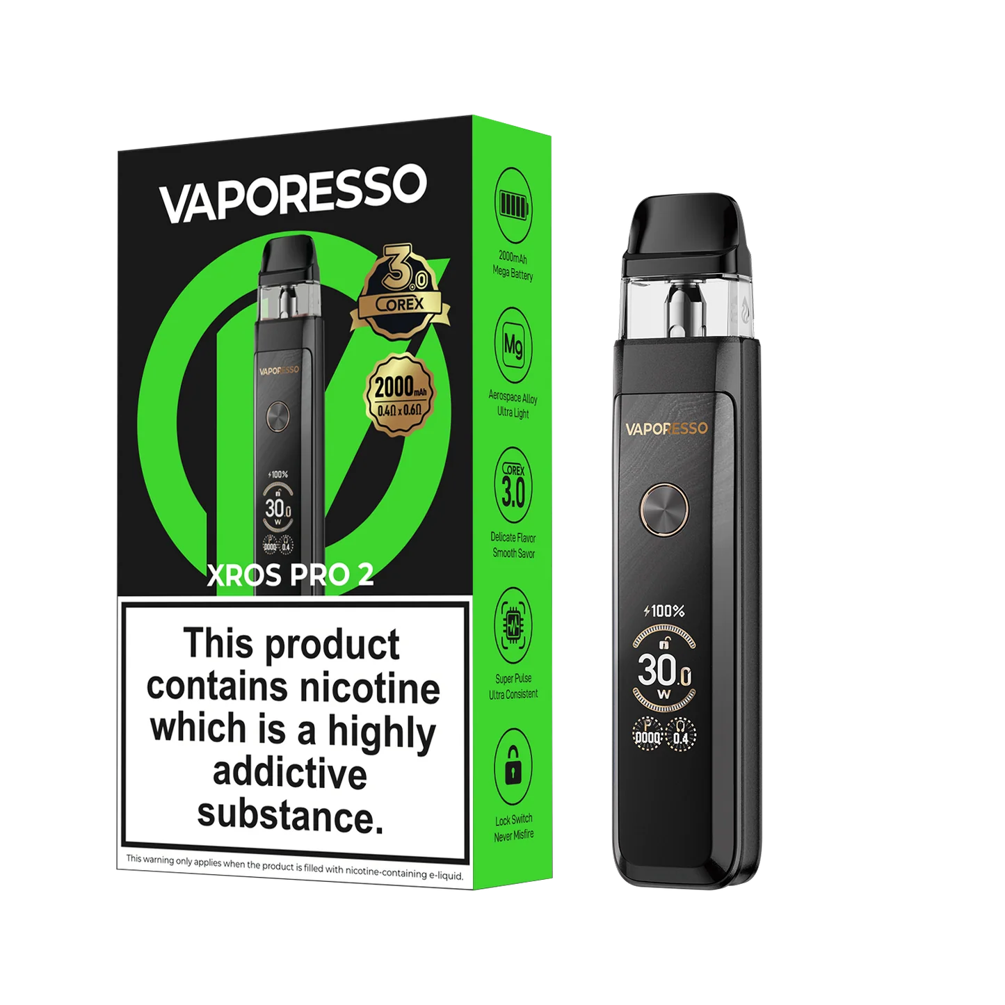 Vaporesso XROS pro 2 pod kit glittering silver