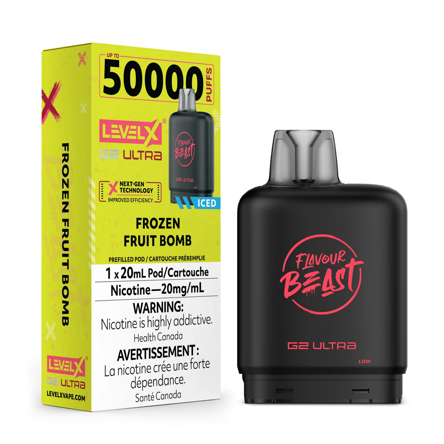 Level X G2 Ultra pod Flavour Beast Frozen Fruit Bomb 50k*