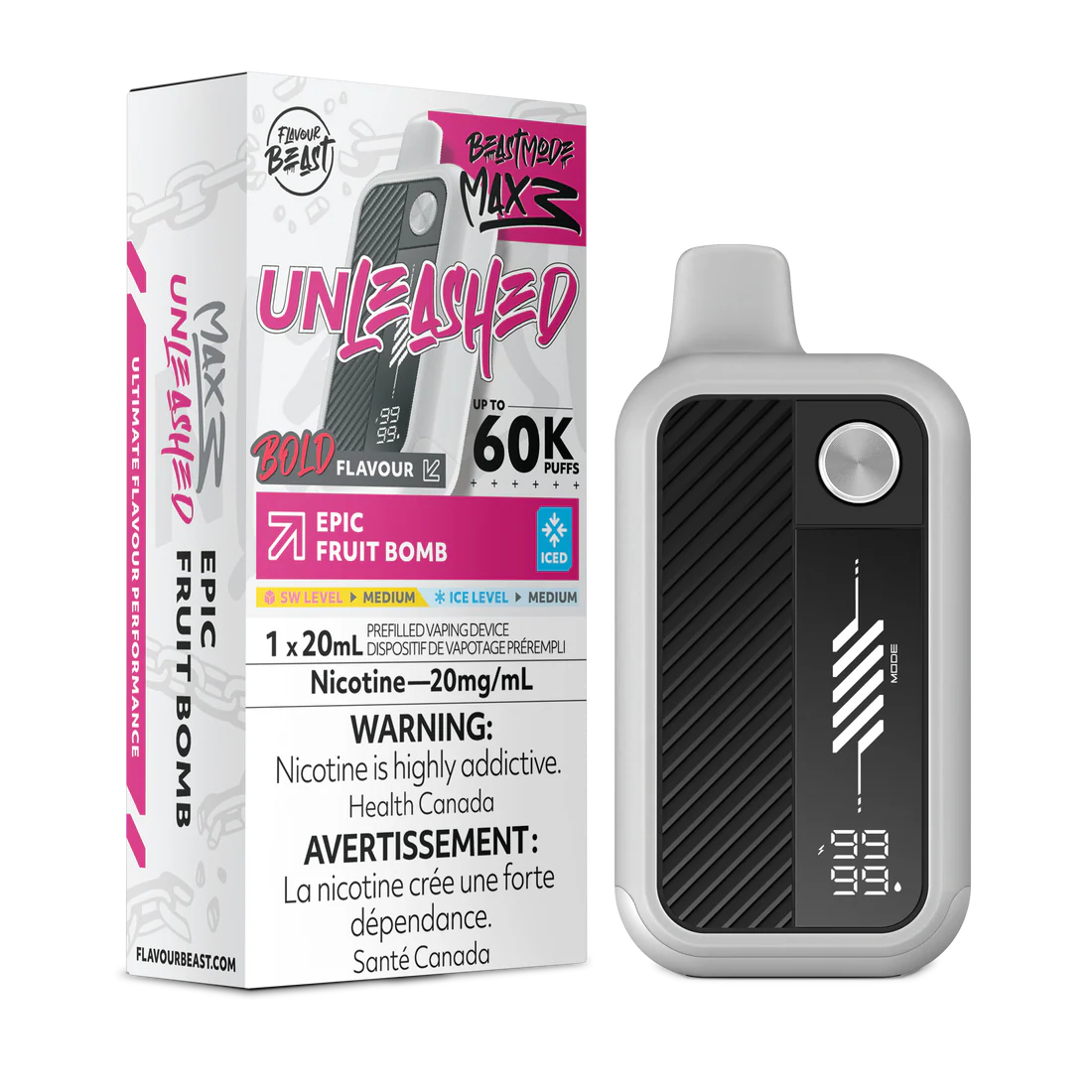 Flavour beast 60k epic fruit bomb iced