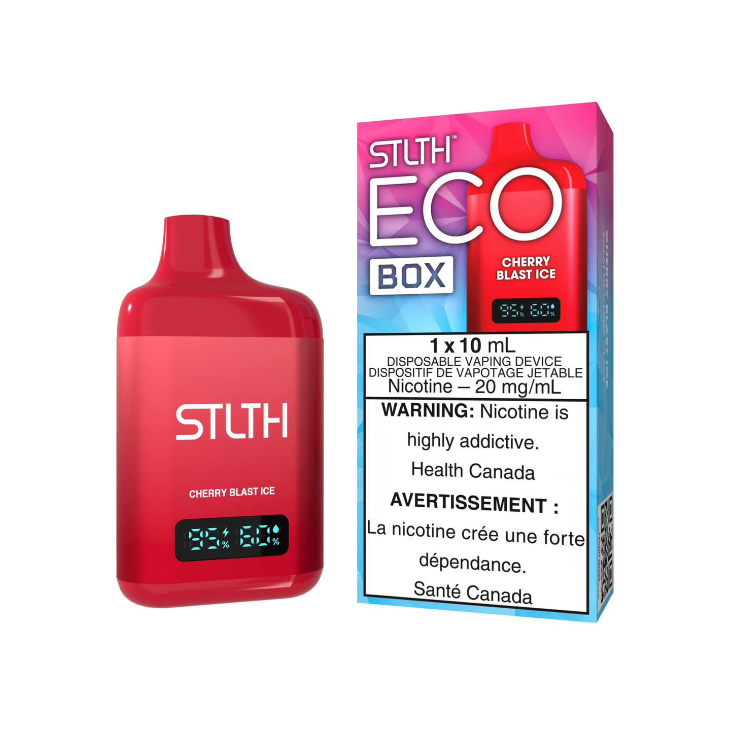 STLTH eco Box 10ml - Cherry blast ice (provincial tax)