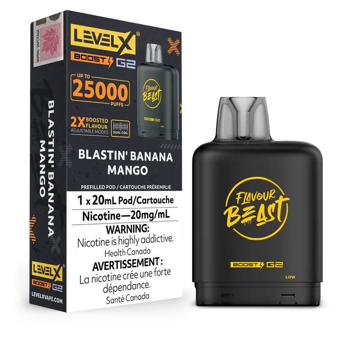 Flavour Beast Level X Boost 25K Blastin’Banana Mango (Provincial Tax)