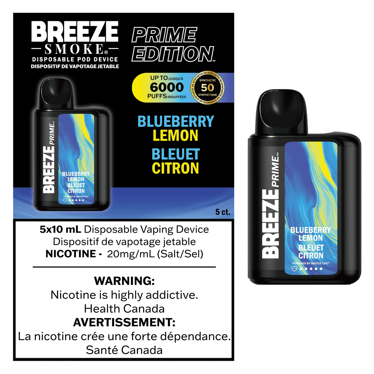 Breeze Prime S50 6000 - BlueberryLemon**