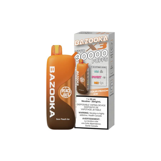 Bazooka X3 90k sour peach ice*