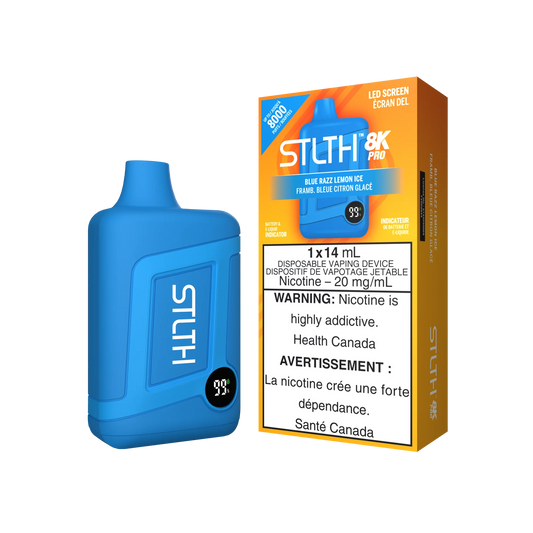 STLTH 8k pro blue razz lemon ice