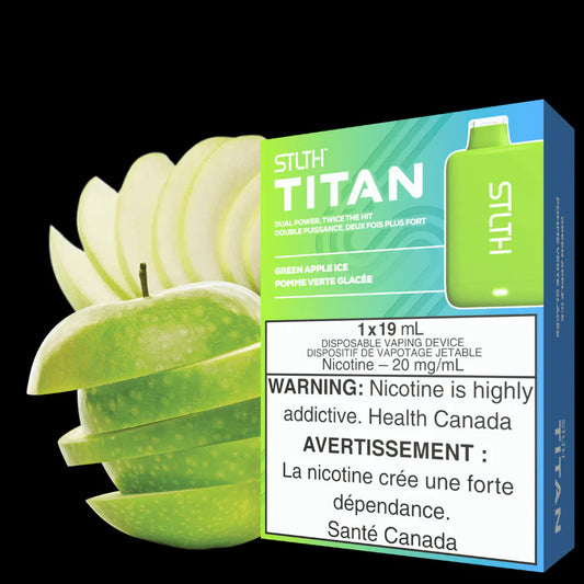 STLTH Titan 10000 Green Apple ice
