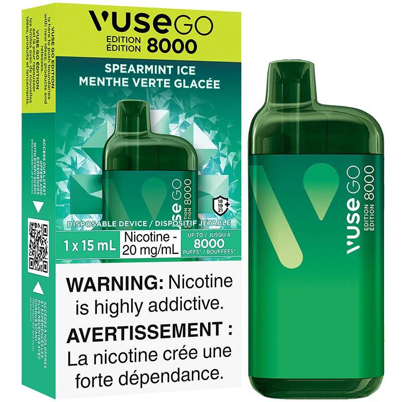 VUSE GO 8K Spearmint Ice (Provincial Tax) Queen Vape Shop VUSE GO 8K Spearmint Ice (Provincial Tax) Queen Vape Shop