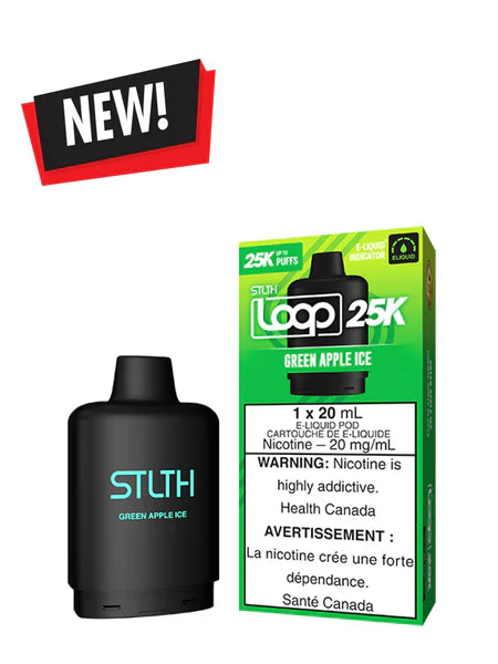 STLTH LOOP 25K Pod Green Apple Ice (Provincial Tax)