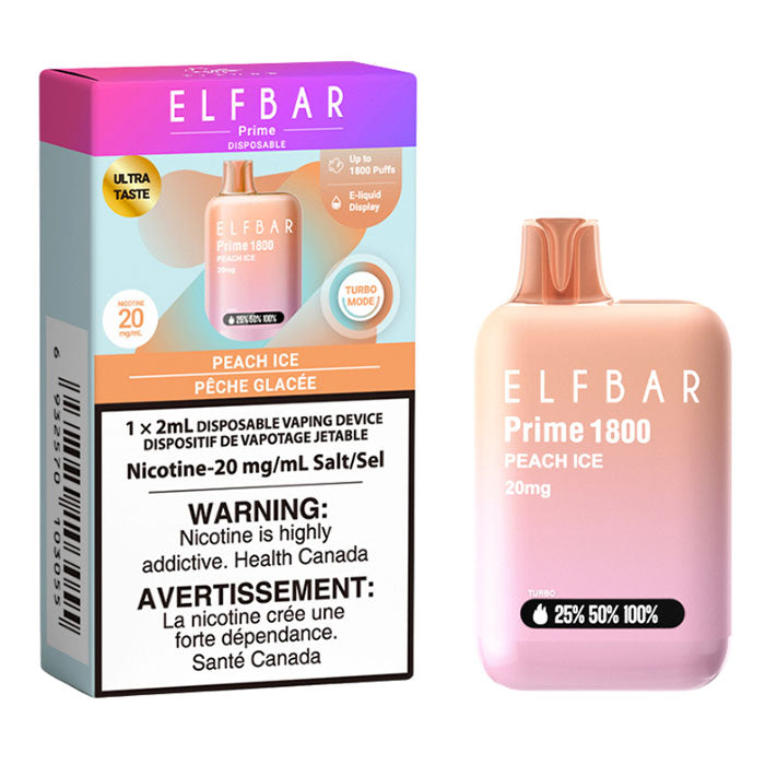 ELFBAR Prime 1800 Peach Ice (Provincial Tax)