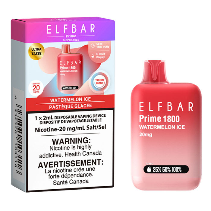 ELFBAR Prime 1800 Watermelon Ice (Provincial Tax)