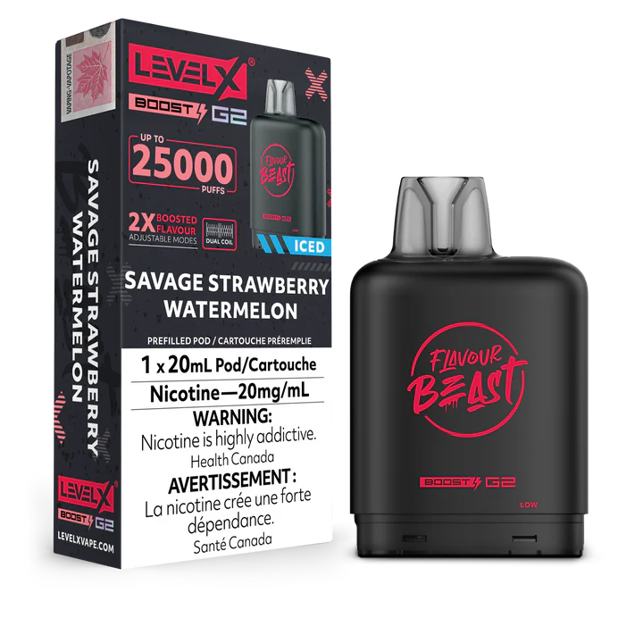 Flavour Beast Level X Boost 25K Savage StrawberryWatermelon*