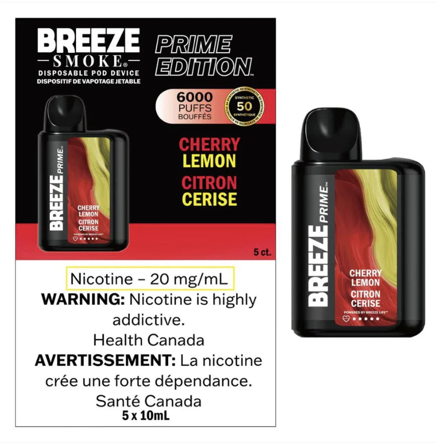 Breeze prime 6k cherry lemon 8ml (provincial)