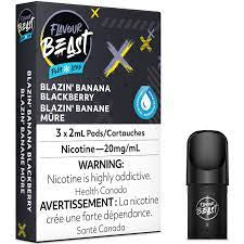 Flavour Beast 3pods Blazin’ Banana Blackberry Iced (provincial)
