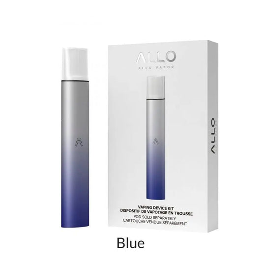 Allo vaping device kit blue