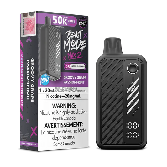 Flavour Beast Mode Max2 50k Groovy Grape Passionfruit (Provincial Tax)