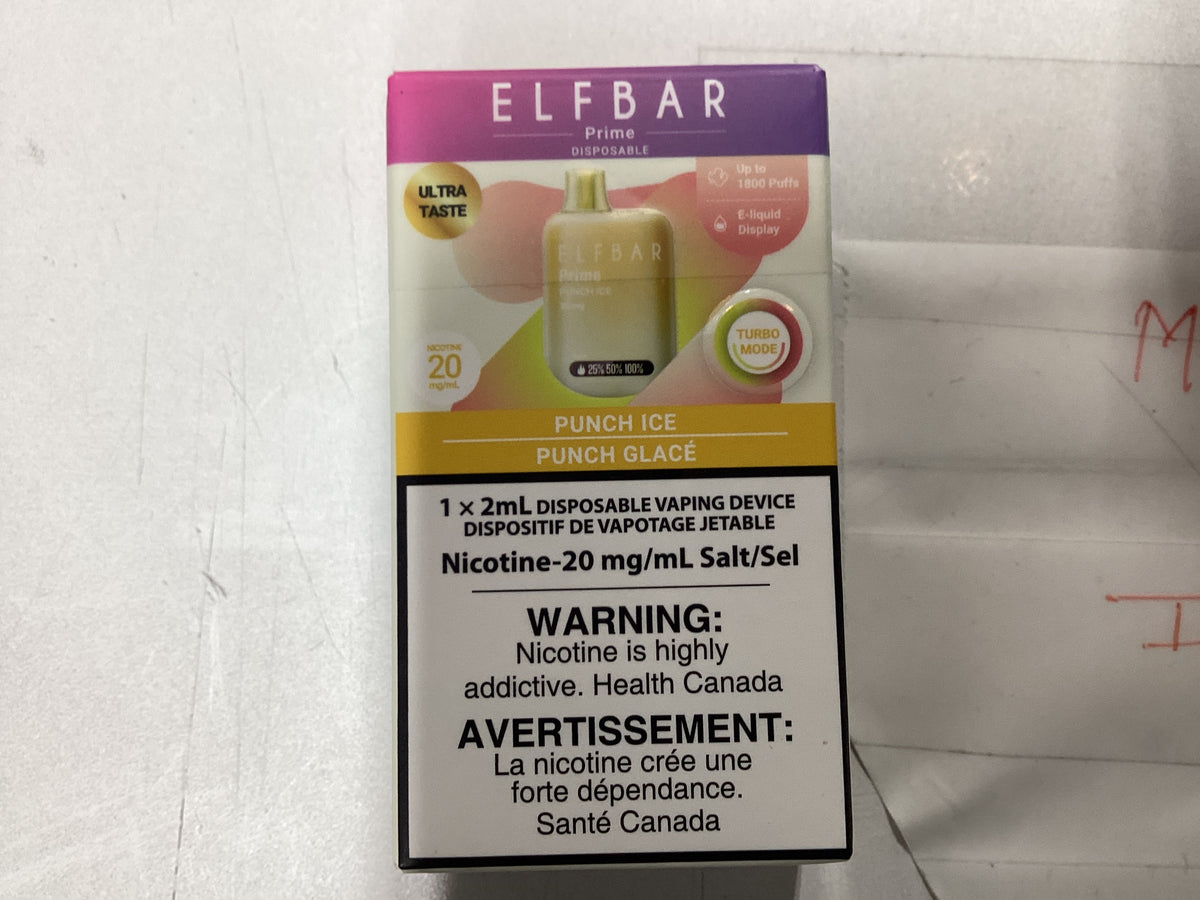 Elfbar prime 1800 punch ice