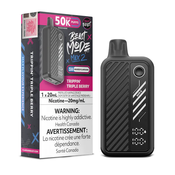 Flavour Beast Mode Max2 50k Trippn’ Tripple Berry (Provincial Tax)