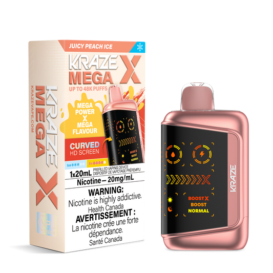 Kraze Mega X 48k Juicy peach Ice ( Provincial)