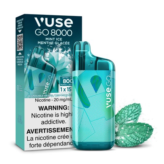 Vuse Go 8k mint ice (Provincial Tax)