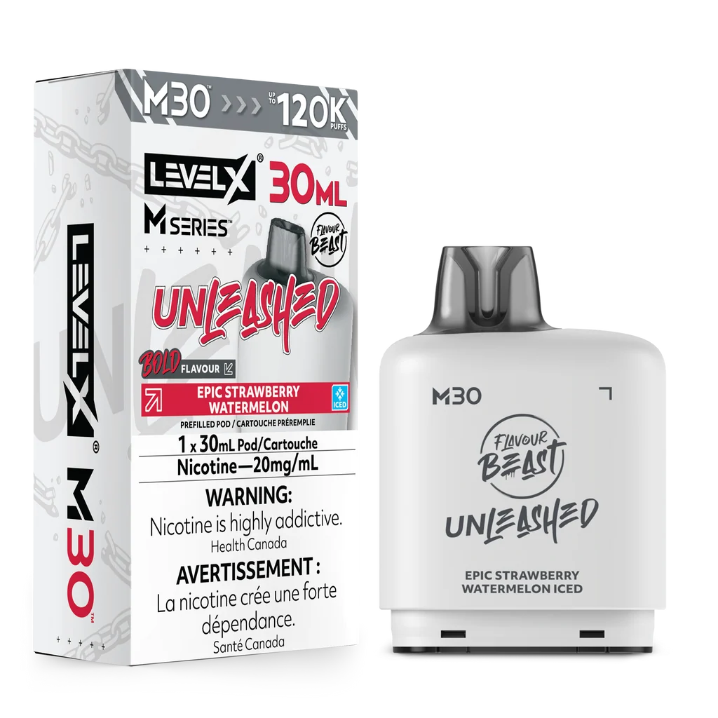 Level X M Series Pod 30ml- unleashed epic strawberry watermelon
