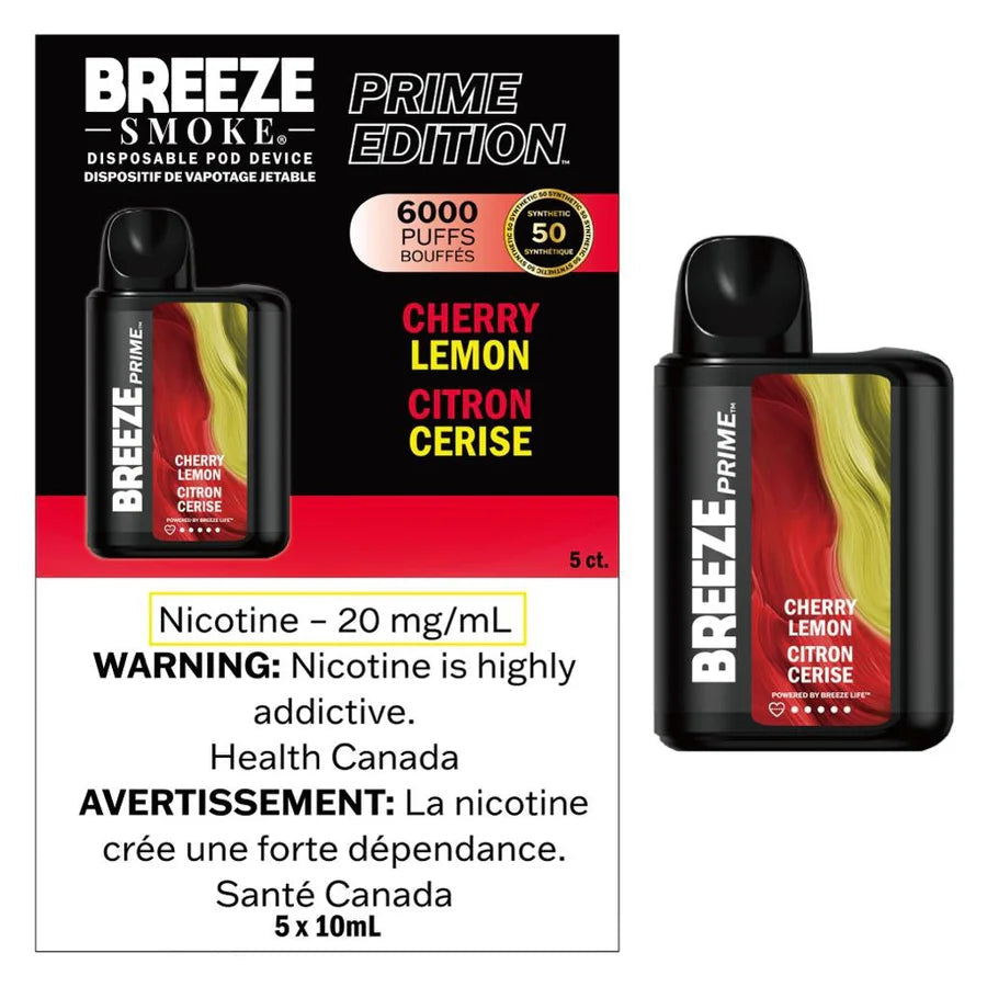 Breeze Prime S50 6000 - Cherry Lemon **