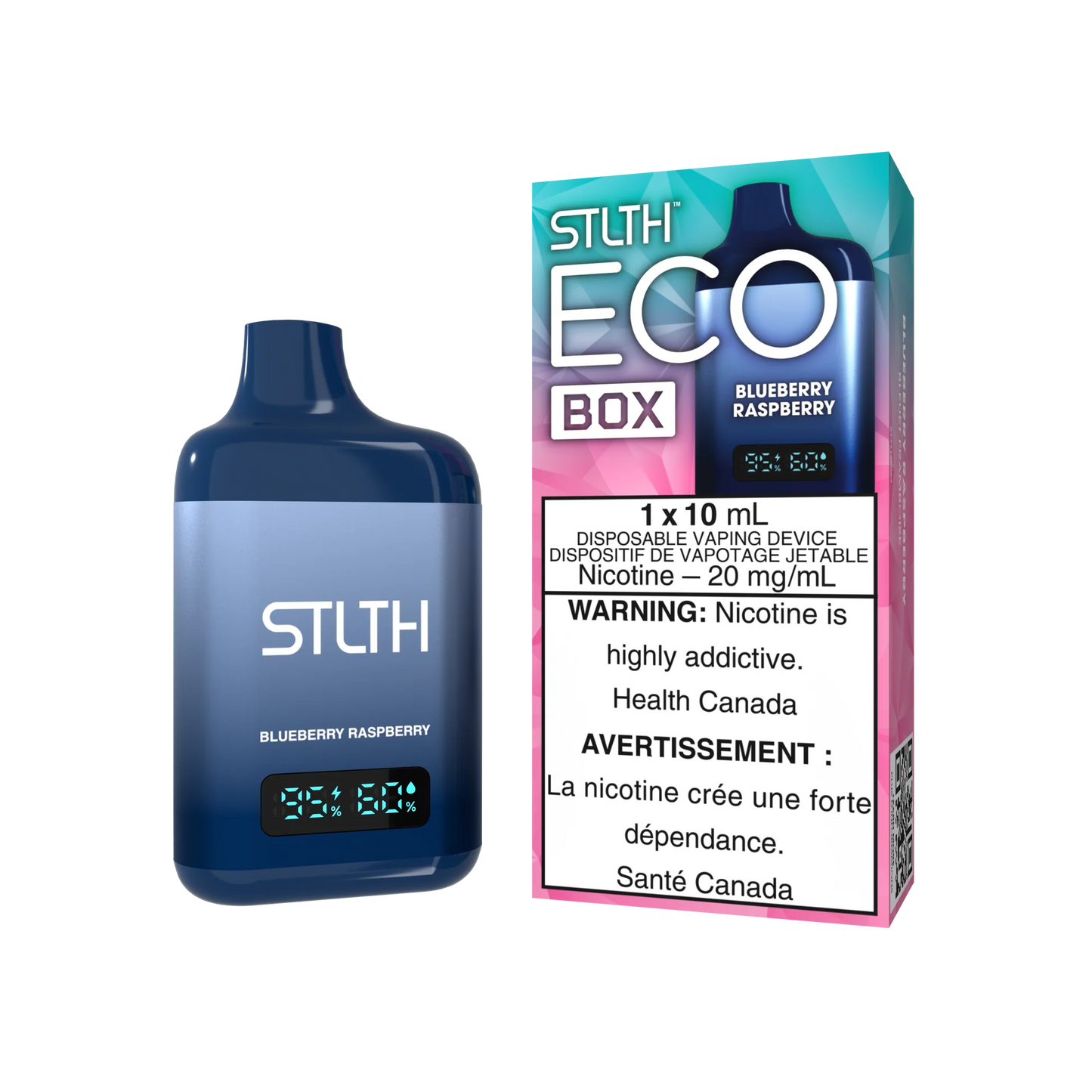 STLTH eco Box 10ml - blueberry raspberry (provincial tax)