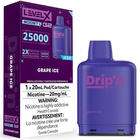 Drip’n Level X Boost 25K Grape ice (Provincial Tax)