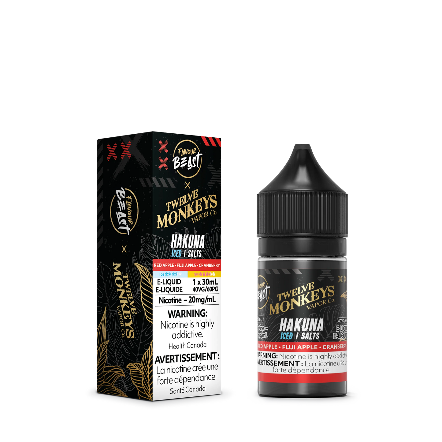 Flavour beat X 12 Monkey Liquid 20mg/30ml - Hakuna (provincial tax)