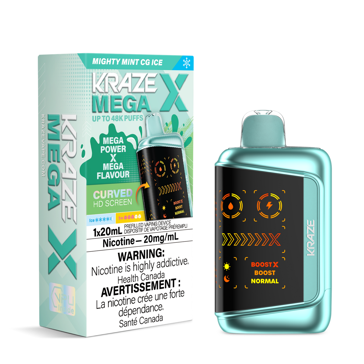 Kraze Mega X 48k Mighty Mint CG Ice (provincial)