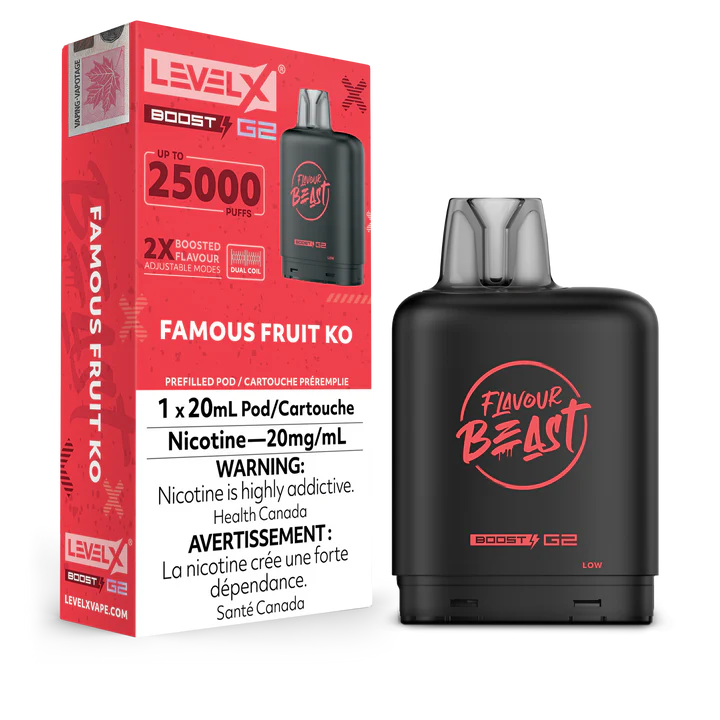 Flavour Beast Level X Boost 25K Famous Fruit Ko  (Provincial Tax)