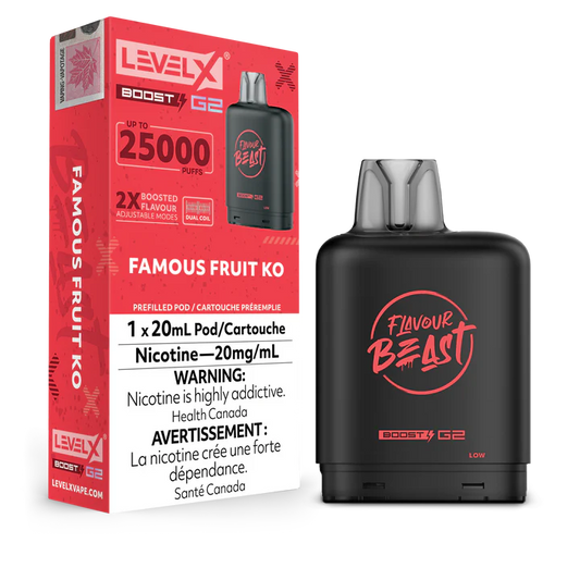 Flavour Beast Level X Boost 25K Famous Fruit Ko  (Provincial Tax)
