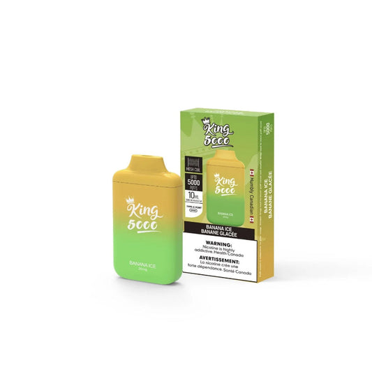 King 6000 nicotine free Banana Ice