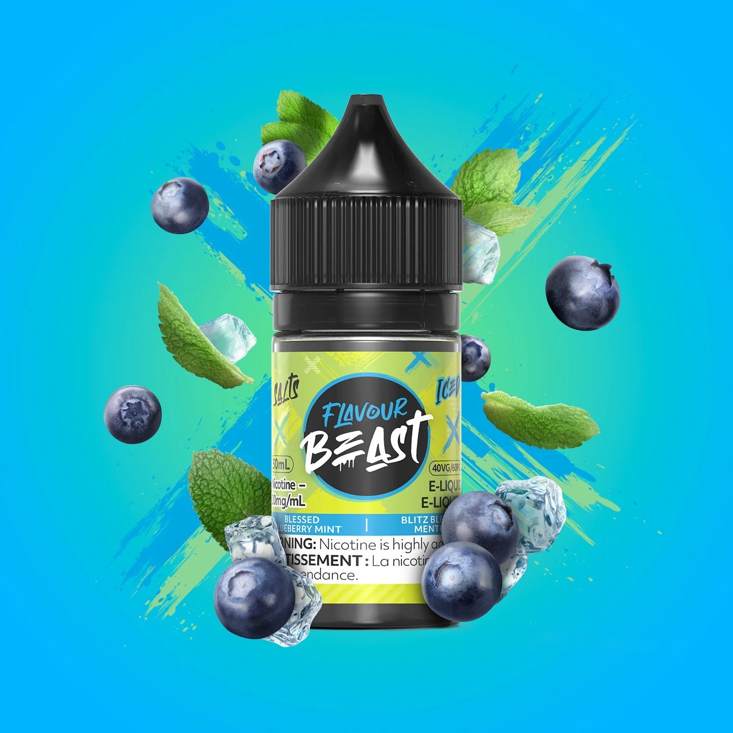 Flavour Beast E Liquid 20Mg Blessed Blueberry Mint