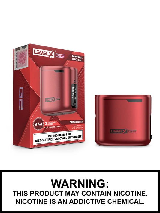 Level x boost G2 battery Red