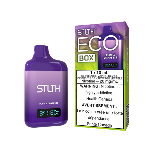 STLTH eco Box 10ml - purple grape ice (provincial tax)