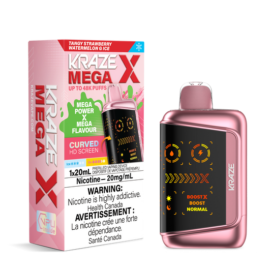 Kraze Mega X 48k Tangy Strawberry Watermelon G Ice (provincial)