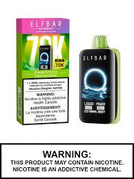 Elfbar 70k strawberry kiwi ice(provincial tax)