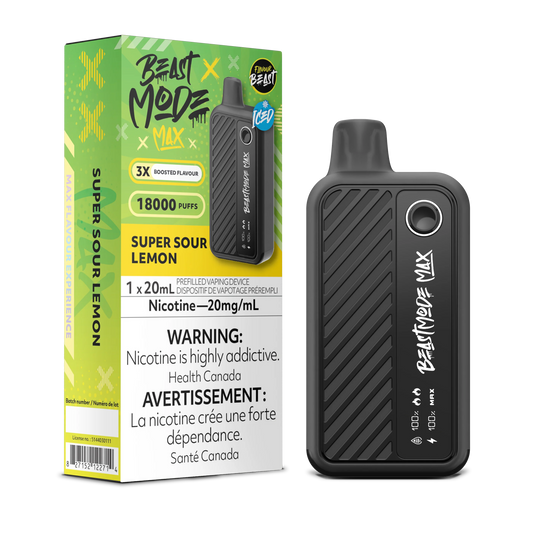 Flavour Beast Mode Max 18K Super Sour Lemon (Provincial Tax)