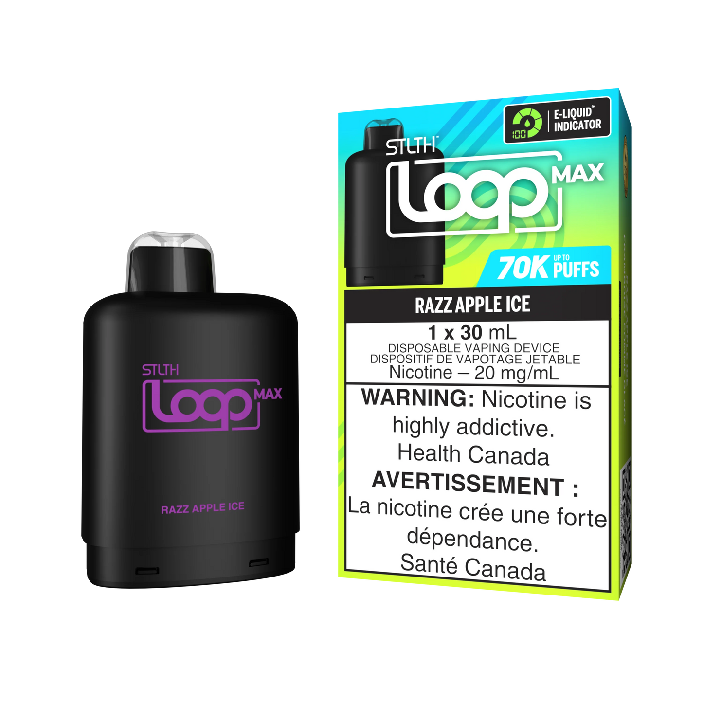 STLTH Loop Max 70k - Razz Apple ice (Provincial)