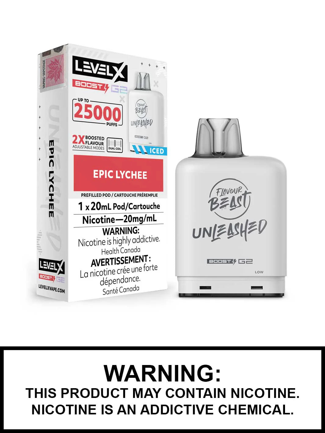 Flavour beast level X boost 25k epic lychee (provincial tax)