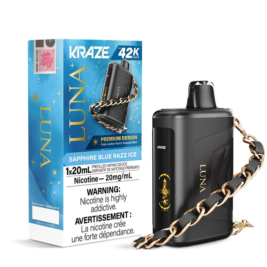 Kraze Luna 42K - Sapphire Blue Razz Ice (Provincial Tax)