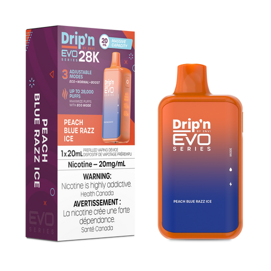 DRIP’N 28k Peach Blue Razz ice *