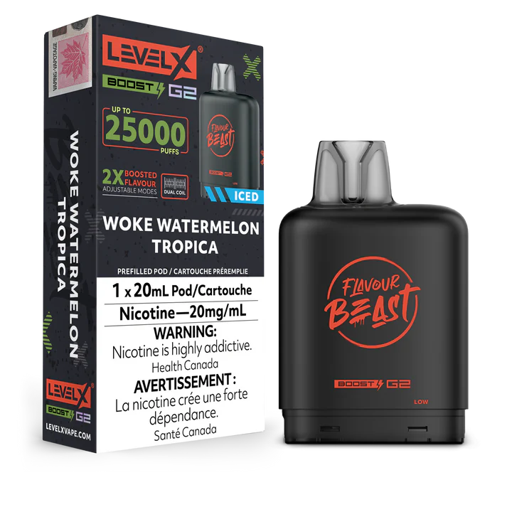 Flavour Beast Level X Boost 25K Woke Watermelon tropica (Provincial Tax)