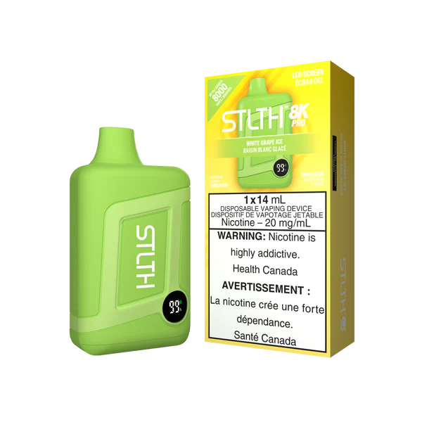 STLTH 8K Pro White Grape ice  (Provincial Tax)