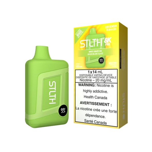 STLTH 8K Pro White Grape ice  (Provincial Tax)