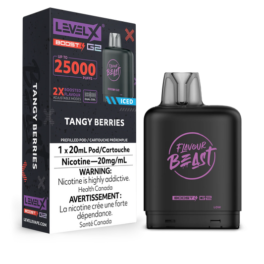 Flavour Beast Level X Boost 25K Tangy Berries(Provincial tax)