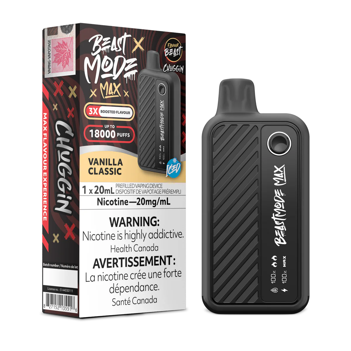 Flavour Beast Mode Max 18K Chuggin Vanilla Classic*